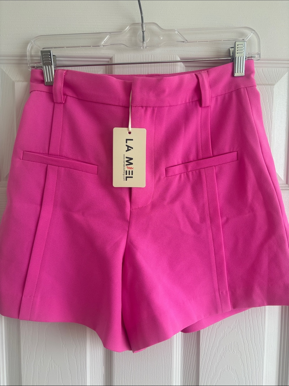 LA MIEL Bright Pink Shorts